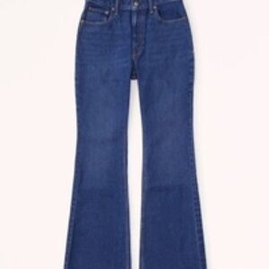 Abercrombie & Fitch Dark Blue High-Rise Wide-Leg Jeans